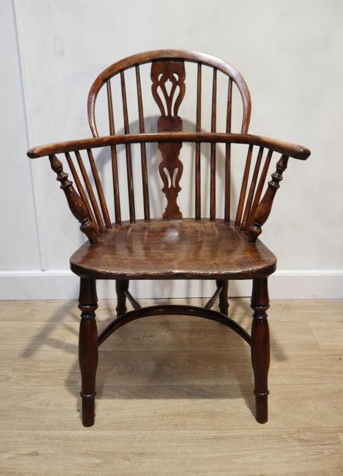 Antieke Windsorarmstoel, Countryhouse, Antiek en Kunst, Antiek | Meubels | Stoelen en Banken, Ophalen of Verzenden