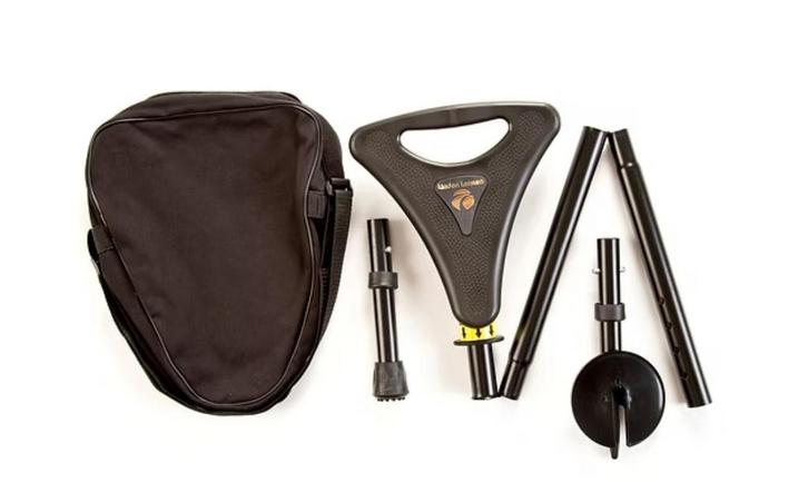 Flipstick.Linden Leisure zitstok/zitkruk incl. tas / zitpunt, Diversen, Wandelstokken, Zo goed als nieuw, Verstelbaar, Opvouwbaar