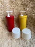 Vintage Tupperware 1329 ketchup and mosterd dispenser, Ophalen of Verzenden, Zo goed als nieuw, Rood, Overige typen