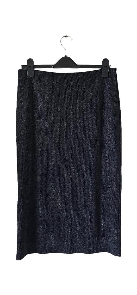 zwarte midi rok van marccain, marc cain maat xl (28624), Kleding | Dames, Grote Maten, Zo goed als nieuw, Rok, Zwart, Verzenden