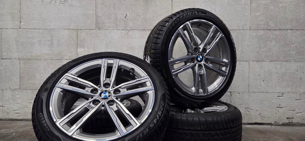 17" BMW 550M F40 F44 F54 1-serie velgen winterbanden TPMS, Gebruikt, Banden en Velgen, 17 inch, V