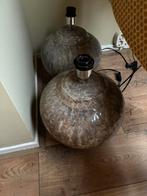 2 zware stenen lampen voeten zonder kap, Huis en Inrichting, Ophalen, Zo goed als nieuw, Overige materialen, Minder dan 50 cm