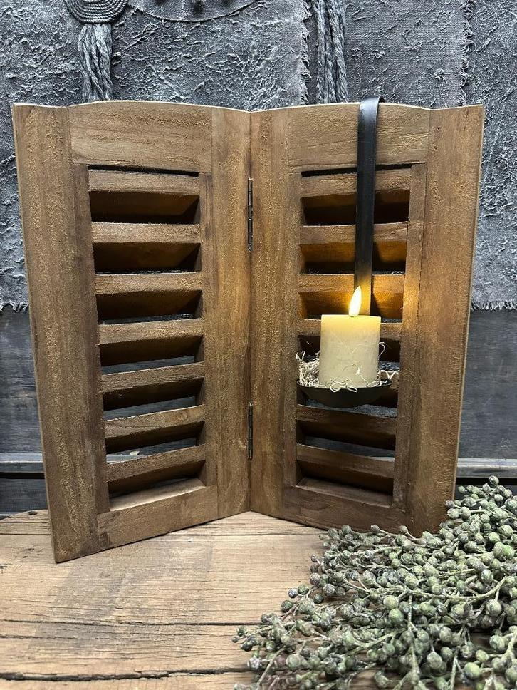 Houten scharnier luik teakhout, Huis en Inrichting, Overige Huis en Inrichting, Nieuw, Ophalen of Verzenden