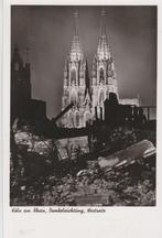 P832 oude ansichtkaart keulen dom in het licht z/w, Verzamelen, Ansichtkaarten | Buitenland, Ophalen of Verzenden, 1940 tot 1960