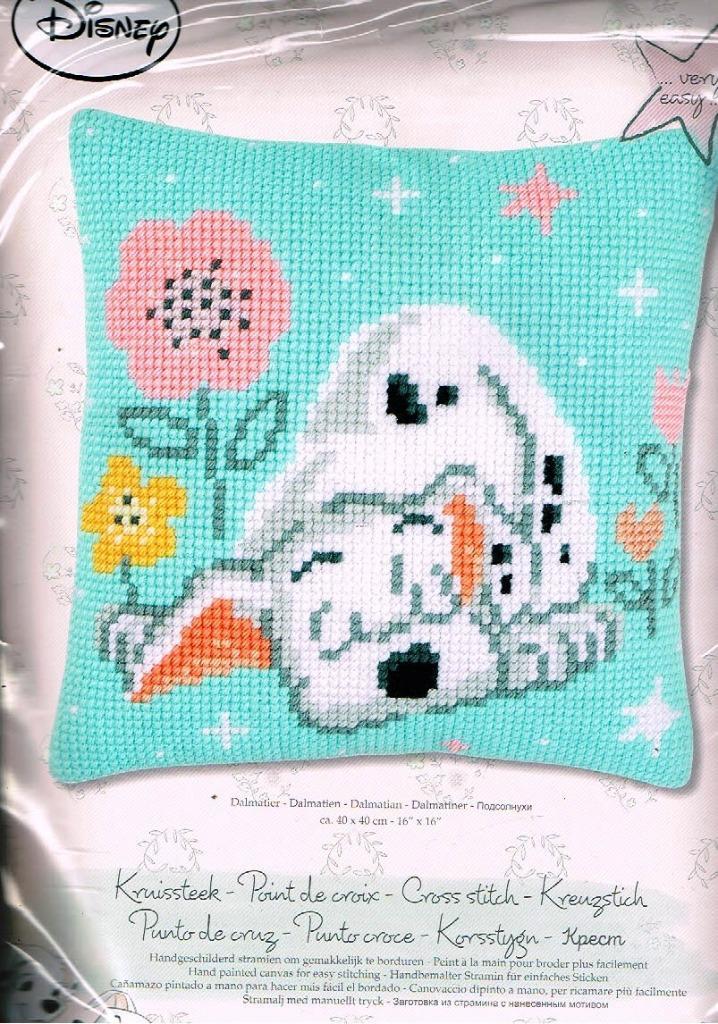 Cado aanbieding disney borduurpakket kussen, dalmatier, Hobby en Vrije tijd, Borduren en Borduurmachines, Nieuw, Borduurpakket