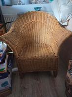 Vintage Rotan Stoel, Huis en Inrichting, Ophalen, Gebruikt, Bruin, Vintage
