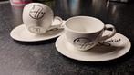 espresso kopjes met schotel, Ophalen of Verzenden, Zo goed als nieuw, Porselein, Kop en/of schotel