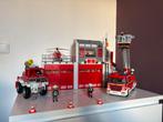 Playmobil Brandweer set - Kazerne, Ladderwagen en auto., Kinderen en Baby's, Speelgoed | Playmobil, Ophalen, Gebruikt
