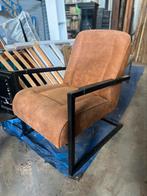 Industriel fauteuil cognac morris leen bakker, Huis en Inrichting, Ophalen, Zo goed als nieuw