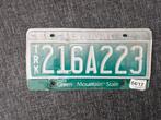 Kentekenplaat USA Vermont nummerbord Nummerplaat License VS, Ophalen of Verzenden, Gebruikt, Auto's