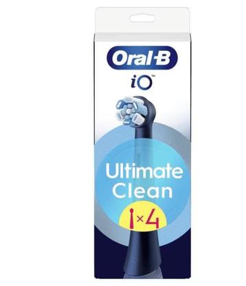 Oral-B iO Ultimate Clean Opzetborstels Zwart 4 Stuks beschikbaar voor biedingen
