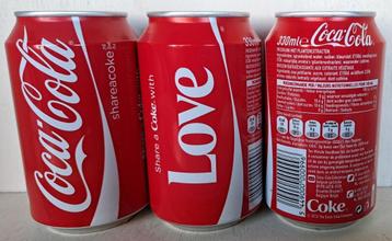 Coca-Cola Blik Share a Coke with Love beschikbaar voor biedingen