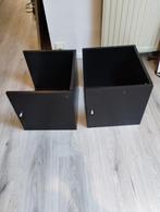Inzetkastjes kallax zwart 2 stuks, Ophalen, Gebruikt