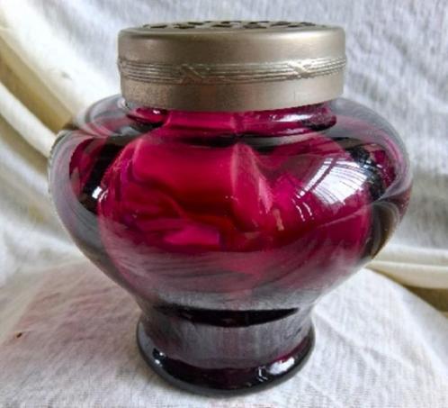 Art deco rozensteker vaas, Antiek en Kunst, Antiek | Glas en Kristal, Ophalen of Verzenden