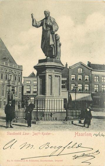 (701-063-003) Haarlem Standbeeld Koster beschikbaar voor biedingen