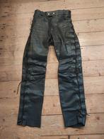 Nadia leren motorbroek met veters - donkerbruin/zwart, Bruin, Nadia, Ophalen of Verzenden, Maat 36 (S)