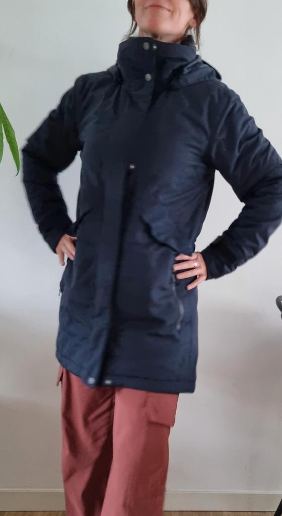 Didriksons Parka - Donkerblauw - Maat 36, Kleding | Dames, Jassen | Zomer, Gedragen, Maat 36 (S), Blauw, Ophalen of Verzenden