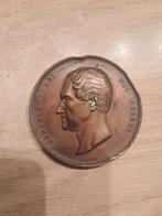 Leopold 1 roi religie penning 25sept 1885, Postzegels en Munten, Penningen en Medailles, Ophalen of Verzenden, Overige materialen