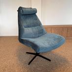 Fauteuil Lenn in stof Santorini Royal Blue, Nieuw, 75 tot 100 cm, Ophalen of Verzenden, Metaal