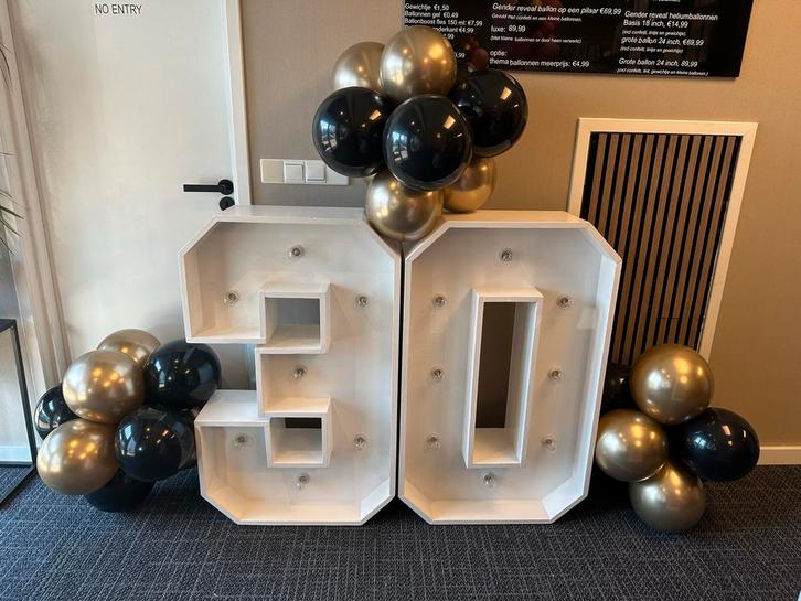 Lichtcijfers '30' huren - Verjaardag/Jubileum, Huis en Inrichting, Kamerplanten, Overige soorten, Minder dan 100 cm, Groene kamerplant