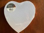 Blanco Schilderdoek Canvas Hart  20cm, Ophalen of Verzenden, Nieuw