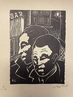 Langlet, Gerard - Litho 'nachtleven' 6/30, Antiek en Kunst, Kunst | Litho's en Zeefdrukken, Ophalen of Verzenden