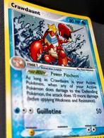 Crawdaunt 3 Holo Pokemon Dragon, Verzenden, Gebruikt, Losse kaart