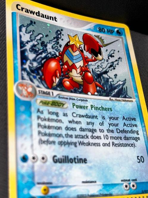 Crawdaunt 3 Holo Pokemon Dragon, Hobby en Vrije tijd, Verzamelkaartspellen | Pokémon, Gebruikt, Losse kaart, Verzenden