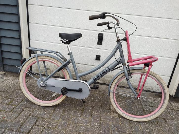Spirit Cargo 24 inch meisjes transportfiets 3 versnellingen, Fietsen en Brommers, Fietsen | Meisjes, Gebruikt, 24 inch, Handrem
