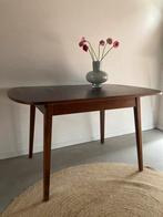 Midcentury vintage teak eettafel uitschuifbaar, Ophalen, Gebruikt, 100 tot 150 cm, 150 tot 200 cm