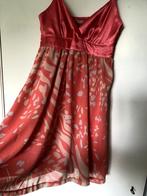 ICHI roze/beige gevoerde jurk met schouderbandjes mt S, Kleding | Dames, Ophalen of Verzenden, Zo goed als nieuw, Knielengte, Roze