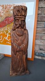 Houten beeld fleshouder - in goede staat, Antiek en Kunst, Kunst | Beelden en Houtsnijwerken, Ophalen