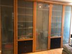 ️IKEA KLEDINGKAST BLAUW BRUIN (HELAAS NIET GRATIS)️, Ophalen, Zo goed als nieuw, 200 cm of meer, Glas