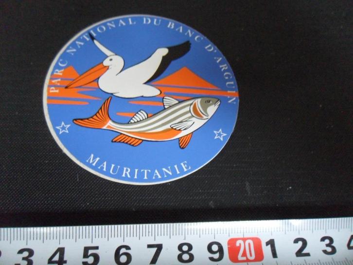 sticker parc national du banc d'arguin mauritanie, Verzamelen, Stickers, Zo goed als nieuw, Ophalen