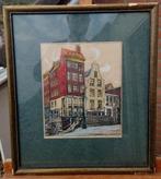 Jacob Cornelis Schouten (1901 – 1986) Rotterdam 1943 aquarel, Ophalen of Verzenden