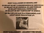 Paginagrote A4 advertentie RORY GALLAGHER tour Edenhal 1976, Ophalen of Verzenden