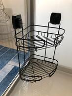 Doucherekje 2 etages, metaal zwart met zuignappen!, Ophalen, Zo goed als nieuw, Zwart, Overige typen