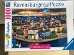 Puzzel Scandinavië Uitzicht op Stockholm Highlights 1000, Ophalen of Verzenden, 500 t/m 1500 stukjes, Zo goed als nieuw, Legpuzzel