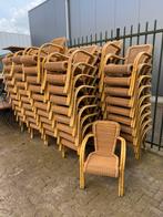 Aluminium stapelbare terrasstoelen kunststof wicker stoelen, Ophalen of Verzenden, Stapelbaar, Aluminium