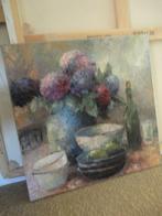 schilderij LAURA WIJSMAN - HORTENSIA STILLEVEN / olieverf, Ophalen of Verzenden