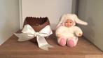 Nieuw: Anne Geddes baby popje met wit konijnen pakje in ei, Kinderen en Baby's, Speelgoed | Knuffels en Pluche, Nieuw, Konijn