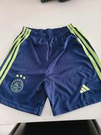 Ajx korte broek blauw mt. 164 nieuw, Blauw, Nieuw, Overige maten, Ophalen of Verzenden