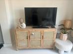 Rotan webbing (tv) kast bandung, Huis en Inrichting, Kasten | Dressoirs, Ophalen, Met deur(en), 100 tot 150 cm, 25 tot 50 cm