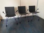 Retro stoelen met ronde driepoot tafel, Antiek en Kunst, Ophalen