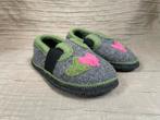 Kitz-Pichler wollen pantoffels 25 sloffen grijs groen, Kinderen en Baby's, Kinderkleding | Schoenen en Sokken, Gebruikt, Meisje