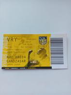 Voetbal ticket nac Breda  - gandzasar kapan, Ophalen of Verzenden, NAC Breda, Boek of Tijdschrift
