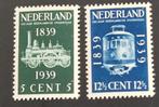 Nederland 1939 - NVPH 325-326 -100 jaar Spoorwegen Nederland, Ophalen of Verzenden, T/m 1940