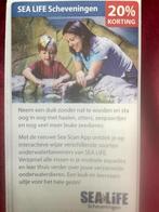 Sea Life Scheveningen Voordeelbon, Tickets en Kaartjes, Drie personen of meer, Kortingskaart