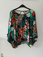 MS Mode Top Bloemenprint XL, Kleding | Dames, Tops, Zwart, Maat 46/48 (XL) of groter, Ophalen of Verzenden, Korte mouw