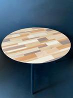 Unieke Salontafels Mozaiek Hout (los en als set), 50 tot 100 cm, Design, Rond, Nieuw